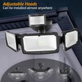 thumbnail image 5 of LED Security Motion Sensor Outdoor Lights - 3 Head Motion Detection, 6000K IP65 Waterproof, 42W 4200LM Flood Lights for Yard, Garage, Porch, House, 5 of 7