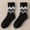 Black, variant on MSJUHEG Fuzzy Socks for Women,Slipper Socks for Women,Fluffy Socks,Bearpaw Socks,Cloud Socks,Winter Socks Mid Tube Socks Coral Thickened Warm Stockings A One Size