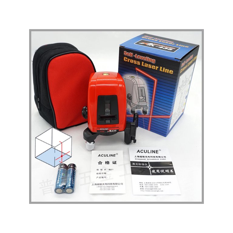 Pudcoco Ak435 360 Degree Self-Leveling Cross Laser Level Red 2.