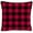 Black and Red, variant on Jordan Manufacturing 16" x 16" Merry Christmas Cream Truck Square Outdoor Throw Pillow with Welt