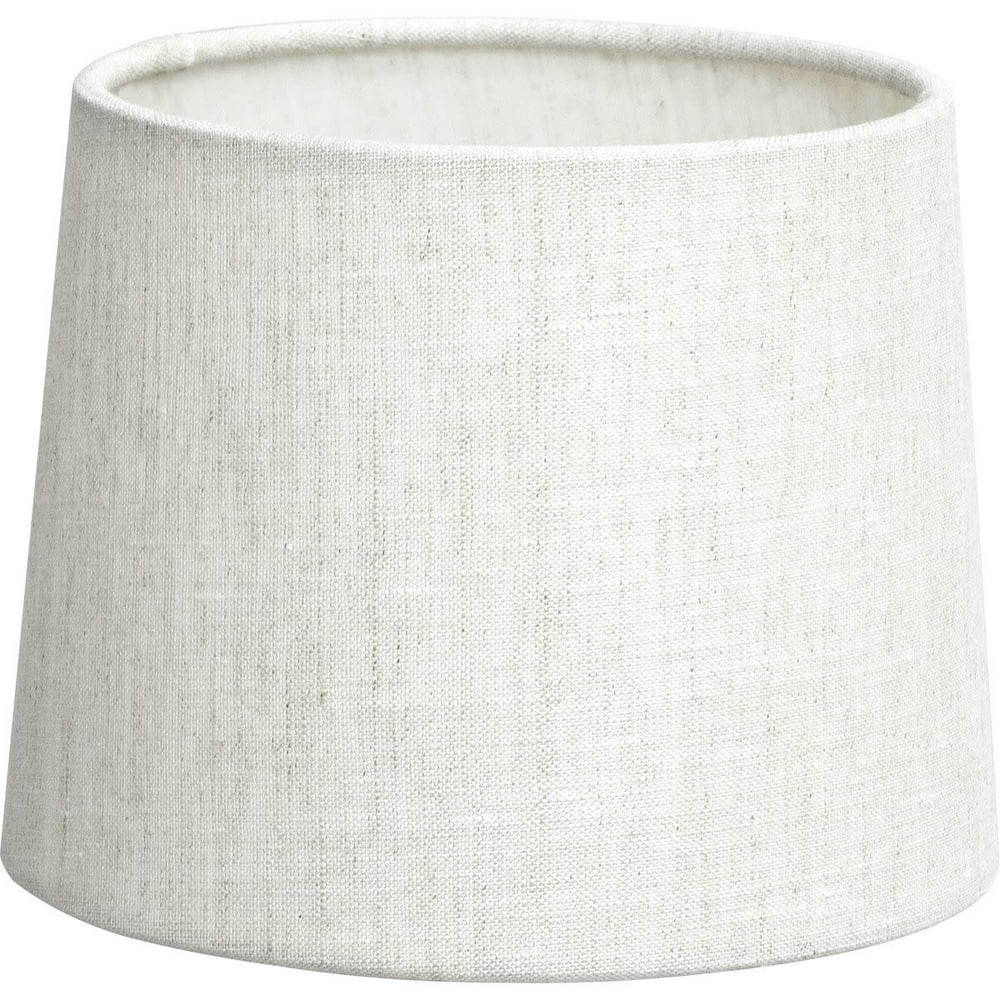 Progress Lighting White Linen Tapered Drum Lamp Shade
