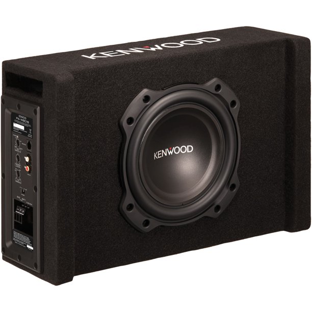 KENWOOD PAW801B 8Inch 400Watt Oversized Powered Subwoofer in Vented