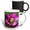 Multicolor, variant on 3drose, Spring, Magenta and Purple Helleborus or Letten Rose Flower, 11oz Two-tone Black Mug