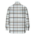 thumbnail image 2 of Maean Mens Big and Tall Button down Shirts Plaid Long Sleeve V Neck Loose Casual Business Tops with Pockets, 2 of 4