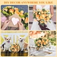 thumbnail image 4 of NAMZI 8 Packs Artificial Peony Flowers Faux Flowers Silk Hydrangea Bouquet Vintage Wedding (Yellow), 4 of 5