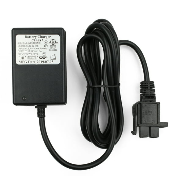 LotFancy 12V Battery Charger for Kids Ride On Toys, Yamaha Raptor 700R, Toyota FJ Cruiser, MegaTredz