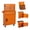Orange, variant on Seizeen Tool Chest, Rolling Tool Storage Box with Wheels, Lockable Garage Tool Cabinet Organizer, Steel Utility Cabinet with Side Pegboards for Workshop Home