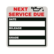 XINYUAN Oil Change Stickers,Next Service Due Reminder Sticker Labels for Car Vehicle Window,Oil Change Stickers Static Cling,Removable Vinyl Next Service Due Oil Change Reminder Sticker for Windshield