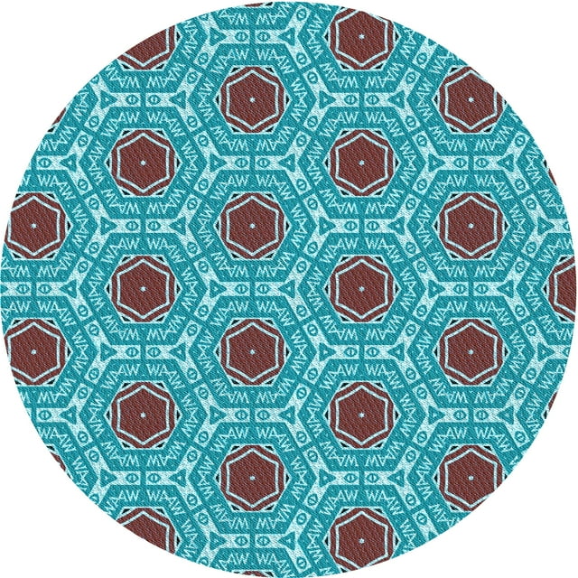 Ahgly Company Tapis de Zone Carré Lavable en Machine Vert Coléoptère Transitionnel, 3 Pieds Carré