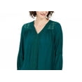 thumbnail image 2 of Style & Co Women's Lace-Back Crochet Top Green Size Extra Small, 2 of 3
