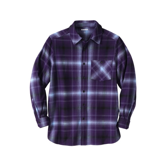 KingSize Men's Big & Tall Stretch Flannel Shirt