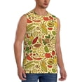 thumbnail image 2 of Fotbe Fruits And Vegetables Men's Camiseta sin Mangas Estampada para Hombres, Playera Casual para Gimnasio, Entrenamiento, Playa-XX-Large, 2 of 7