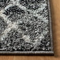 thumbnail image 2 of Safavieh Madison Collection MAD798F Moroccan Boho Distressed Non-Shedding Stain Resistant Living Room Bedroom Area Rug, 6'7" x 6'7" Square, Charcoal / Ivory, 2 of 5