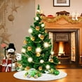 thumbnail image 3 of Falda para árbol de Navidad TOBEHIGHER Piel Sintética Blanca 90 cm, 3 of 7