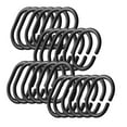 thumbnail image 1 of 24 Pcs Anneaux de Rideau de Douche en Plastique Crochets de Rideau de Douche pour Tringle de Douche, 1 of 9