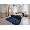 thumbnail image 4 of Ahgly Company Indoor Rectangle Patterned Blue Eyes Blue Area Rugs, 2' x 3', 4 of 6