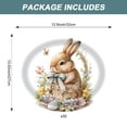 thumbnail image 3 of Matoen 50Pcs Easter Oval Paper Plate,Large Easter Paper Plate Bunny Rabbit Disposable Serving Dish Tray for Easter Party Wedding Spring Holiday Supplies 12.6inch, 3 of 6