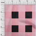 thumbnail image 1 of oneOone Cotton Silk Medium Pink Fabric Gingham Check Diy Clothing Quilting Fabric Print Fabric By Yard 42 Inches Wide, 1 of 4