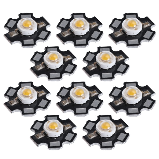 10 Pcs High Power LED Chip DIY Light Beads Ultra Bright LED Chip for Ceiling Light Downlight Flashlight Table Lamp