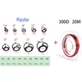 thumbnail image 1 of 6#-30# Stainless Steel Guide Ring Fishing Rod Guide Ring Fishing Rod Repair DIY Guide Ring Color Tie Rope Set 45/85 Pieces/Box 85pcs and tied rope, 1 of 6