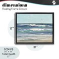 thumbnail image 3 of Stupell Industries Rustic Lodge Seagulls over Rolling Waves Black Floating Frame Canvas Art, 21 x 17, by Sally Swatland, 3 of 7