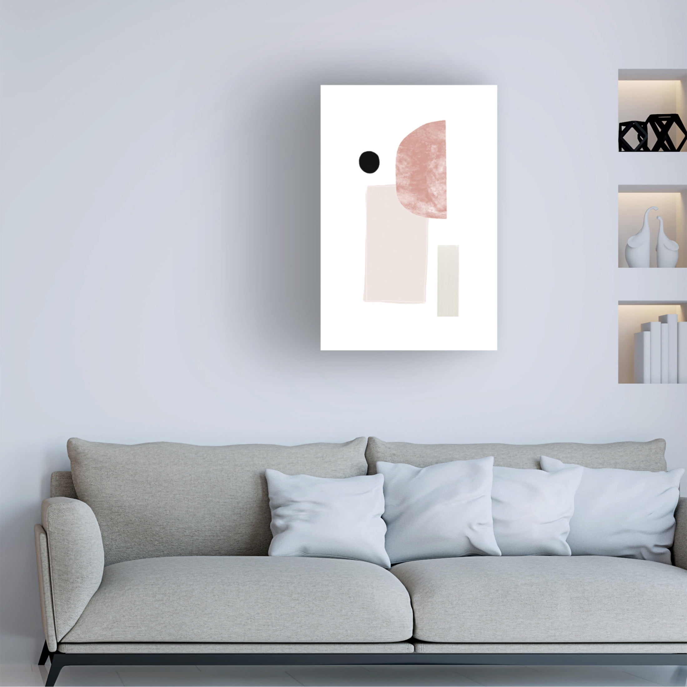 Trademark Fine Art uplusmestudio Abstract Composition No 1 Canvas Wall Art
