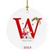 thumbnail image 1 of Adorno Navideño Para Colgar Árbol De Navidad Para Coche Adorno Redondo De Acrílico Papá Noel 26 Letras Decoraciones Decoraciones Para Fiestas Navideñas 1 Unidad, 1 of 5