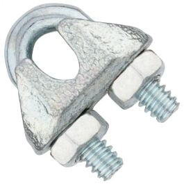 

National Hardware National Hardware N889-013 Wire Cable Clamp 1/8 in Dia Cable 7/8 Inch Malleable Iron/Steel Electro Galvanized/Zinc