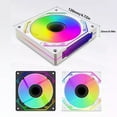 thumbnail image 5 of AOOOWER 120mm Infinitys Mirror ARGB PC Fan, Efficient Cooling PWM Control 600 1500RPM for Gaming Rigs and CPUs, 5 of 11
