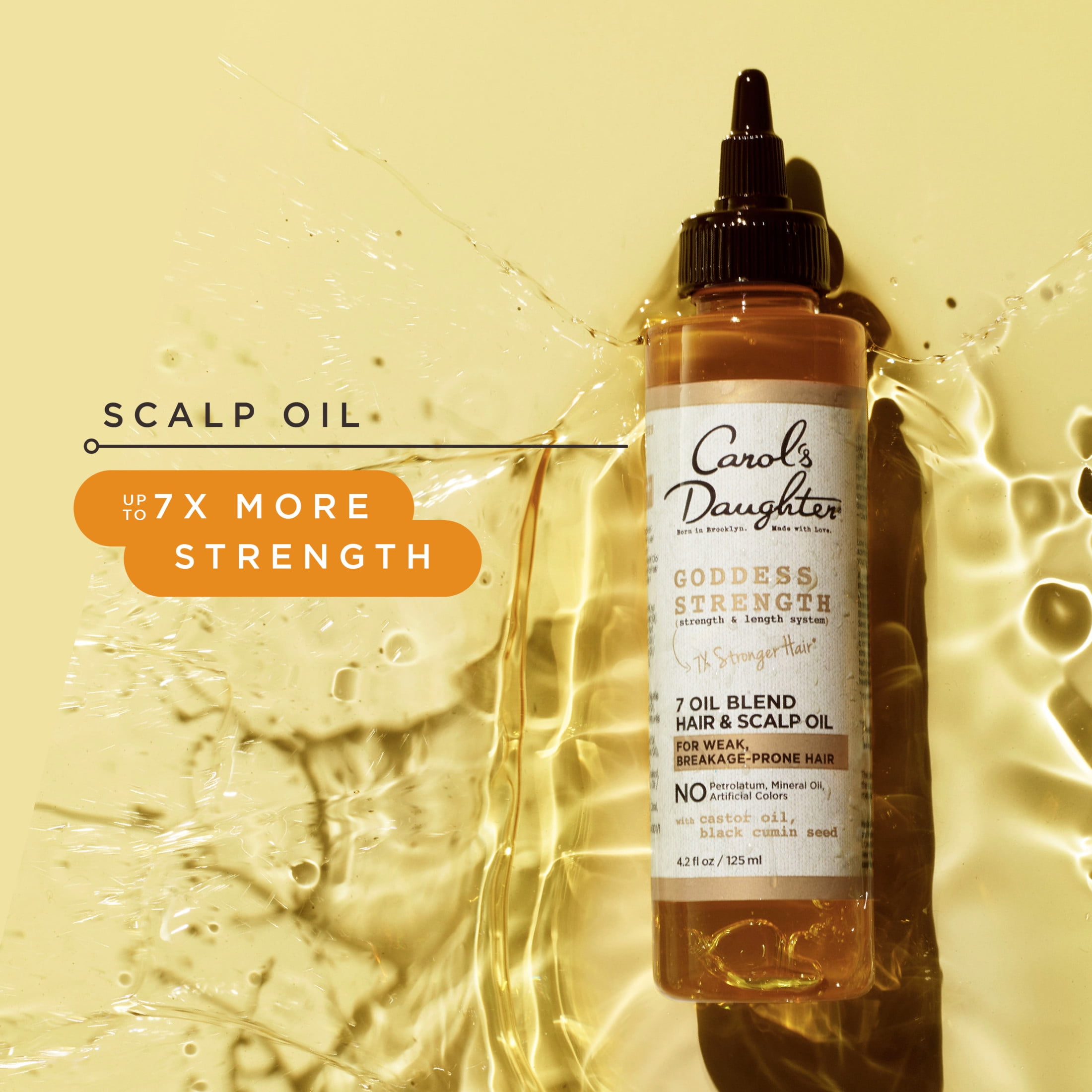 (2 pack) Carol's Daughter Goddess Strength Castor Hair Oil for with All Hair Types, 4.2 fl oz