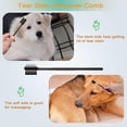 thumbnail image 4 of czcpp-Pet Grooming Comb Kit, Tear Stain Remover Brush, Undercoat Rake for Dogs & Cats, Dematting Tool for Long Haired Dogs Kittens Puppies, Flea Comb for Removal Dandruff Tangles Knots, Shedding Hair, 4 of 4