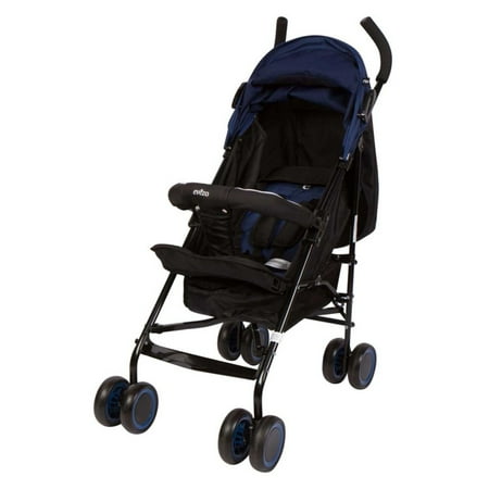 evezo lightweight adjustable baby stroller - blue