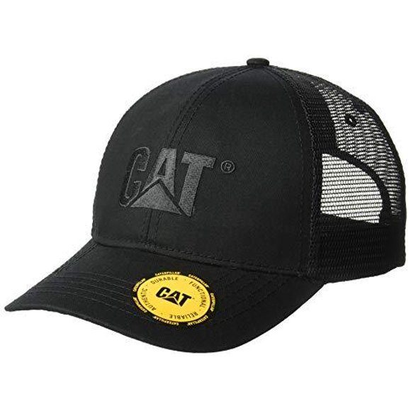Caterpillar Men's Raised Logo Cap, black One
