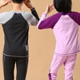 thumbnail image 5 of Jizyo Kids Girls Thermal Underwear Long Sleeves Shirt Ultra Soft Fleece Lined Top Bottom Warm Set for Dark Gray 110, 5 of 8