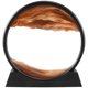 thumbnail image 1 of Muyoka Arte de arena en movimiento Imagen de arena en movimiento redonda Pintura de arena de vidrio 3D con base de plástico Imagen de paisaje de arena de mar profundo Marco de arena que fluye Arte de Muyoka Hogar, 1 of 7