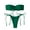 40-Green, variant on Bathing Suit for Women 2 Piece Bikini Strapless Tube Top Bandeau with Chest Pad without Underwire Tankini Bathing Suits Plus Size Swimsuit for Women High Waisted Bikini 40-Red L