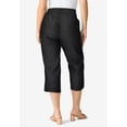 thumbnail image 3 of Roaman's Women's Plus Size Easy-Wear Straight Leg Capri, 3 of 4