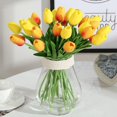 thumbnail image 1 of 20 flores de tulipán artificiales de tacto real, ramos de boda de tulipán falso, 1 of 5