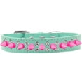thumbnail image 5 of Pet and Dog Spike Collar, "Double Crystal  Bright Pink Spikes", 5 of 7