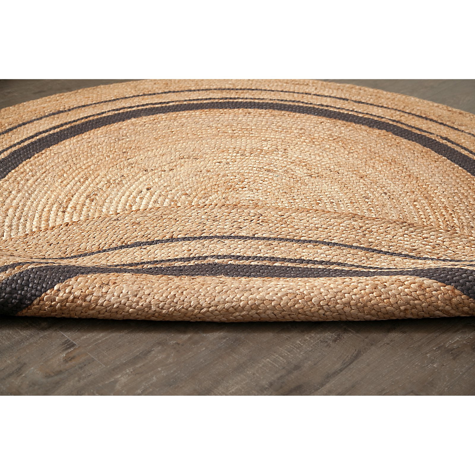 Kerala Midnight Jute Rug 6' Round