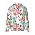 thumbnail image 3 of Fotbe Flamingo Flower Men's Women's UPF 50+ Sun Protection Jacket Hooded Cooling Shirt with Pockets Hiking Outdoor Performance-X-Large, 3 of 9