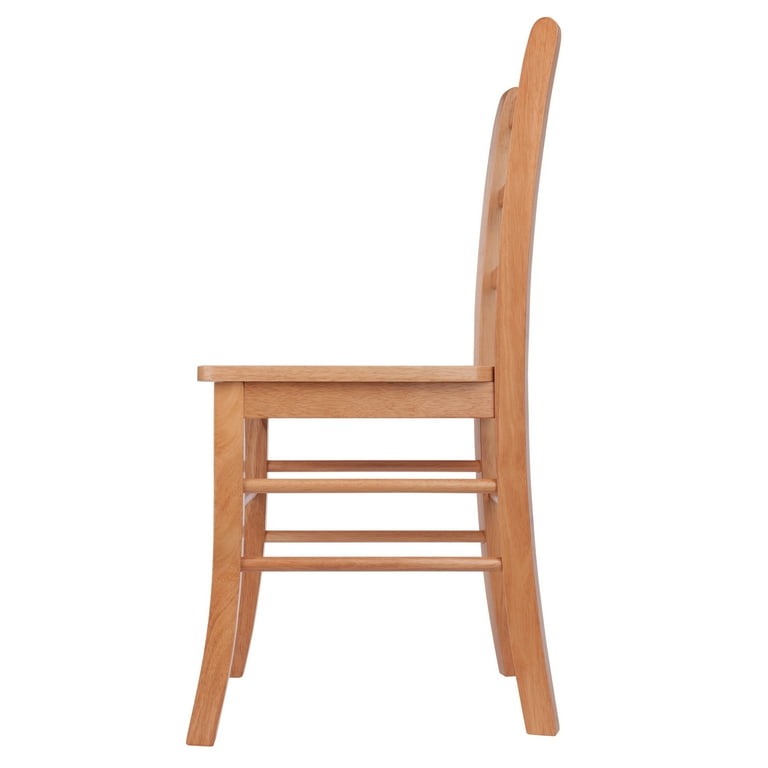 Winsome Wood Groveland 3 Pc Dining Set Square Table 2 Ladder
