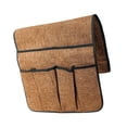 thumbnail image 4 of Sofá de material cuero antideslizante Sofá Soporte de telemando Silla Reposabrazos Caddy Bolsillo Organizador Bolsa de almacenamiento para teléfono café Yotijar Organizador de almacenamiento del reposabrazos del sofá, 4 of 7