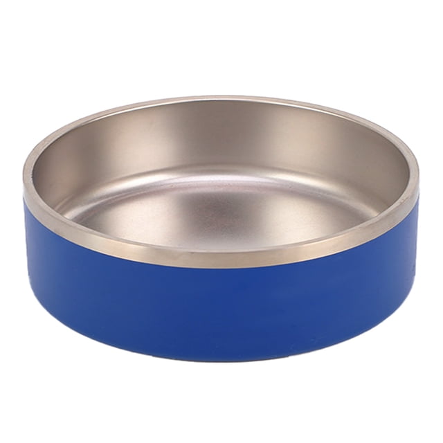 Acero inoxidable del cuenco del perro de 42 onzas ningún cuenco del agua del perro del animal doméstico del metal del resbalón del cuenco del agua de la comida de perro del derrame