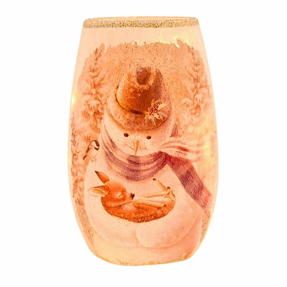 Stony Creek 5.25In Soft Winter Fawn, Glass, Winter Snow Christmas Sas2204 Snowman