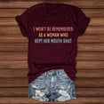 thumbnail image 2 of Trendfront Womens Inspirational Letter Print Tee Graphic T Shirts Casual Crewneck Summer Slogan Tops Fashion Loose Fit Retro Streetwear, 2 of 4