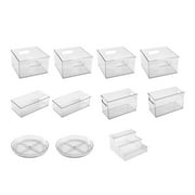 Refurbished The Home Edit THED22980157069 11 Piece Pantry Edit Clear Plastic Modular Storage System
