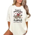 thumbnail image 4 of Buckle Up Snowflake Santa's Coming to Town Unisex Shirt Western Christmas Tee for Men & Women Ivory Shirt Adult Small, 4 of 4
