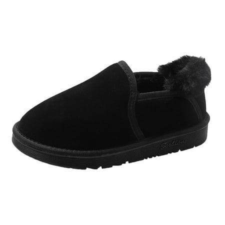 

ZIZOCWA Sneaker For Women Winter Boots Woman Couples Mens Womens Boots Slip On Winter Flat Splashing Plus Velvet Indoor Outdoor Warm Short Snow Shoes Ice Boot