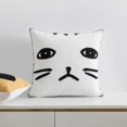 thumbnail image 5 of Nordic woven tufted throw pillowcase with fringed geometric stripes, sun cat, 5 of 5